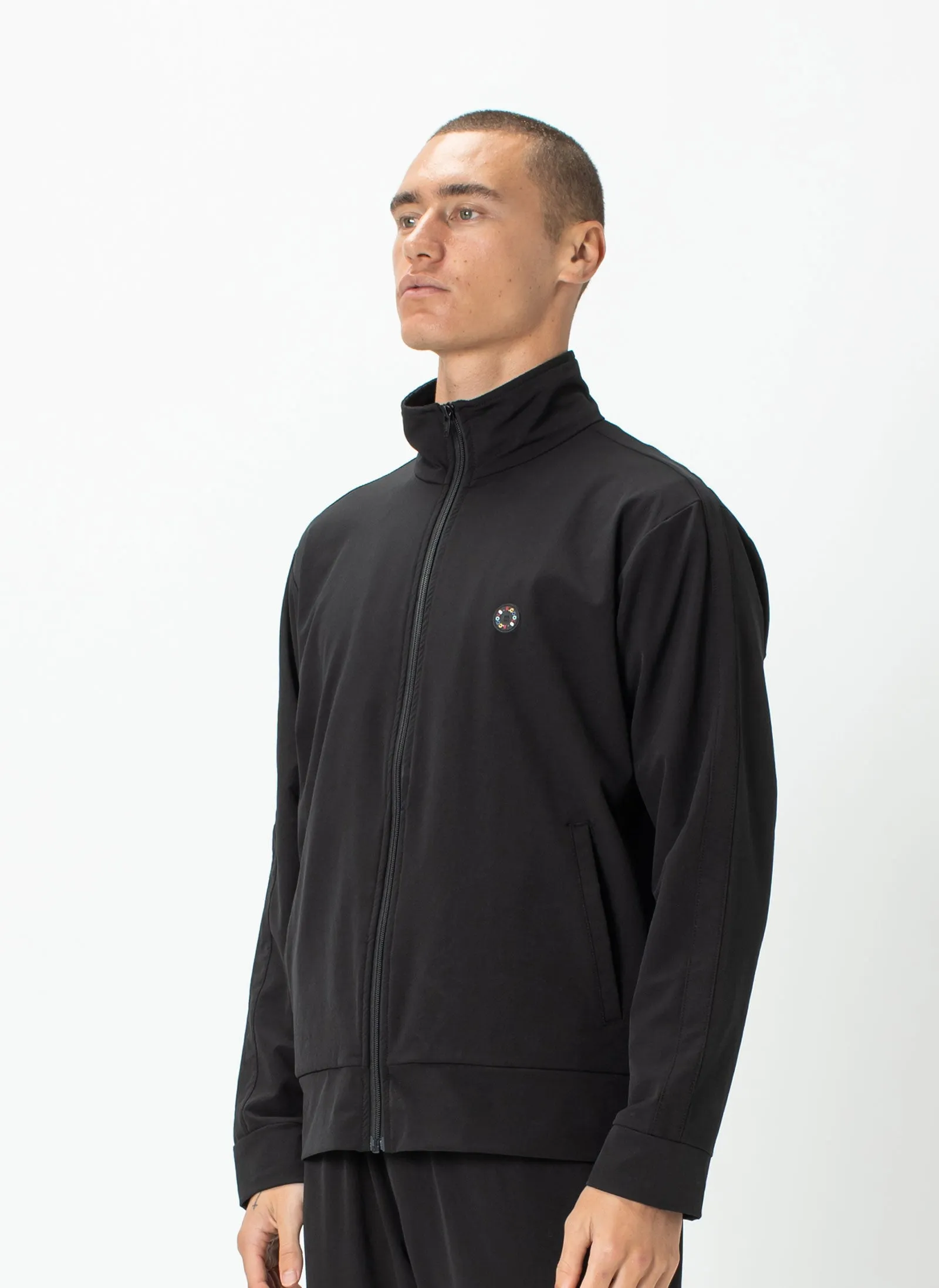 Badge Track Jacket Black