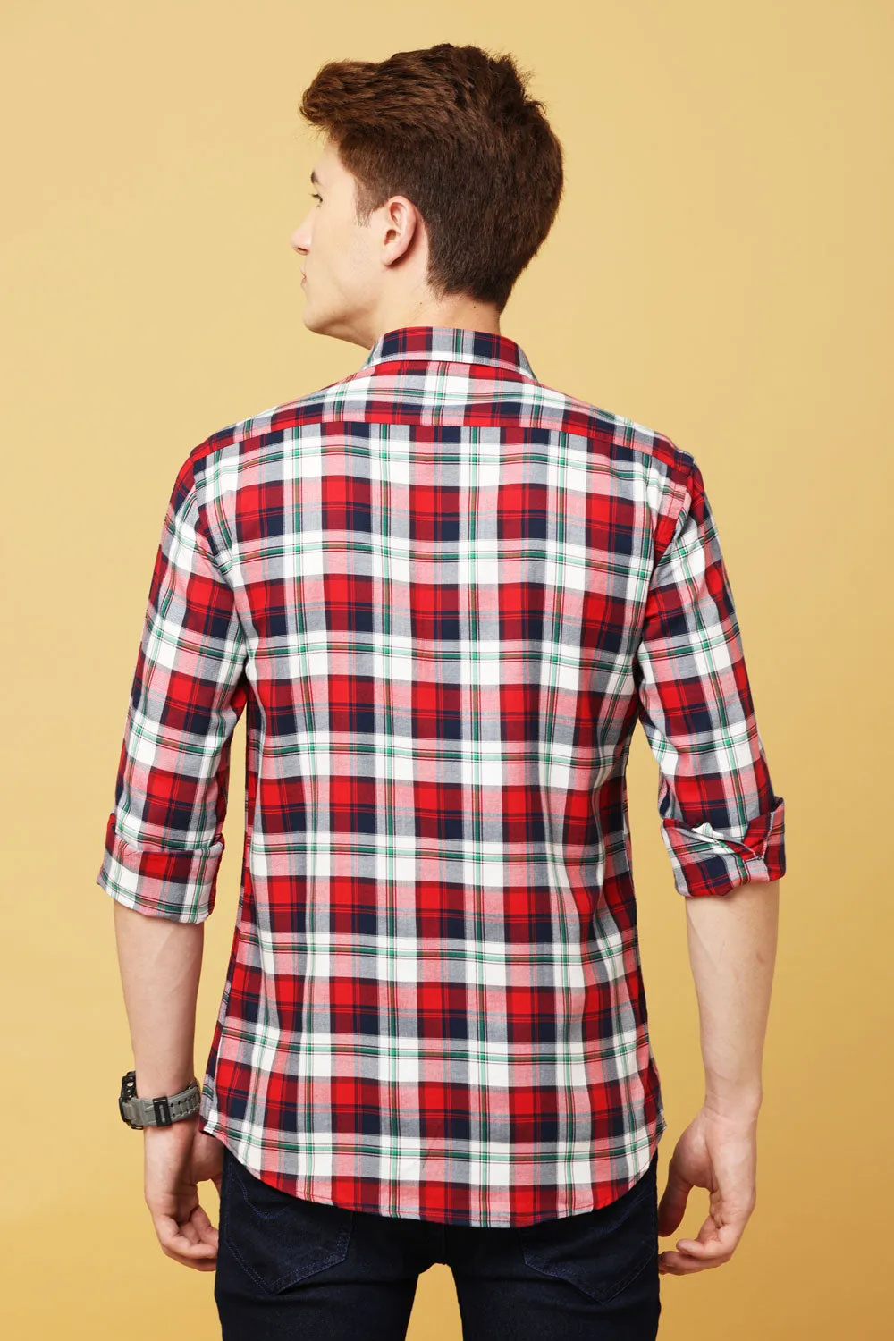 Black and Red Checked Shirt