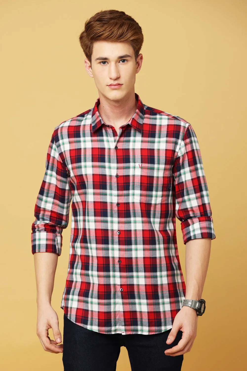 Black and Red Checked Shirt