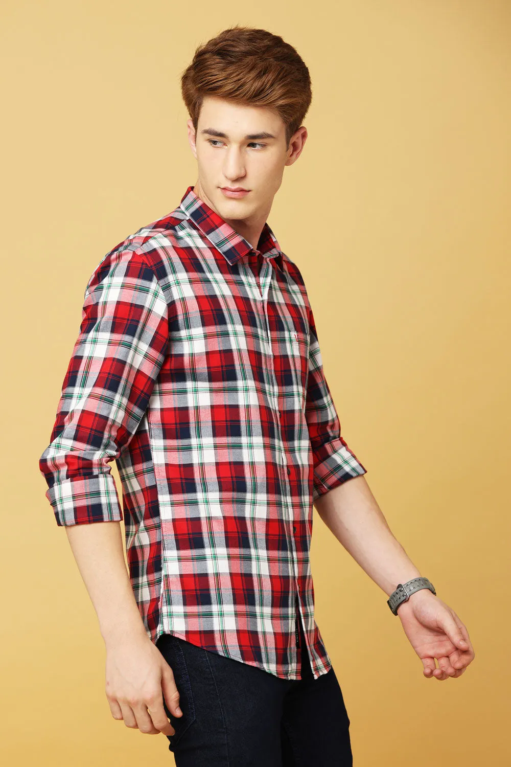 Black and Red Checked Shirt