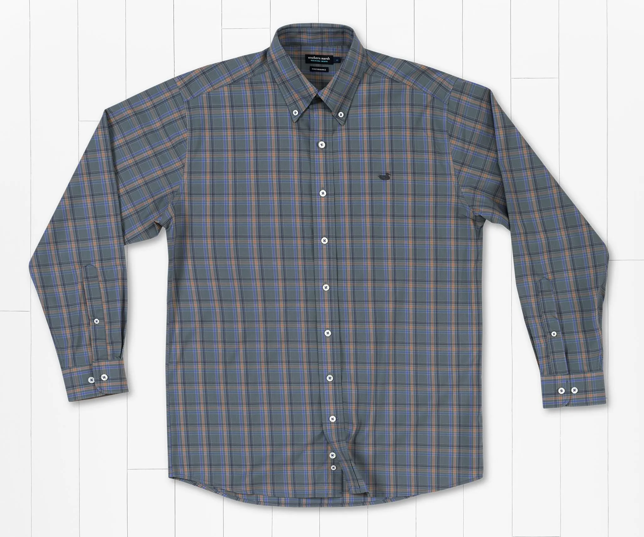 Bristol Performance Plaid Dress Shirt