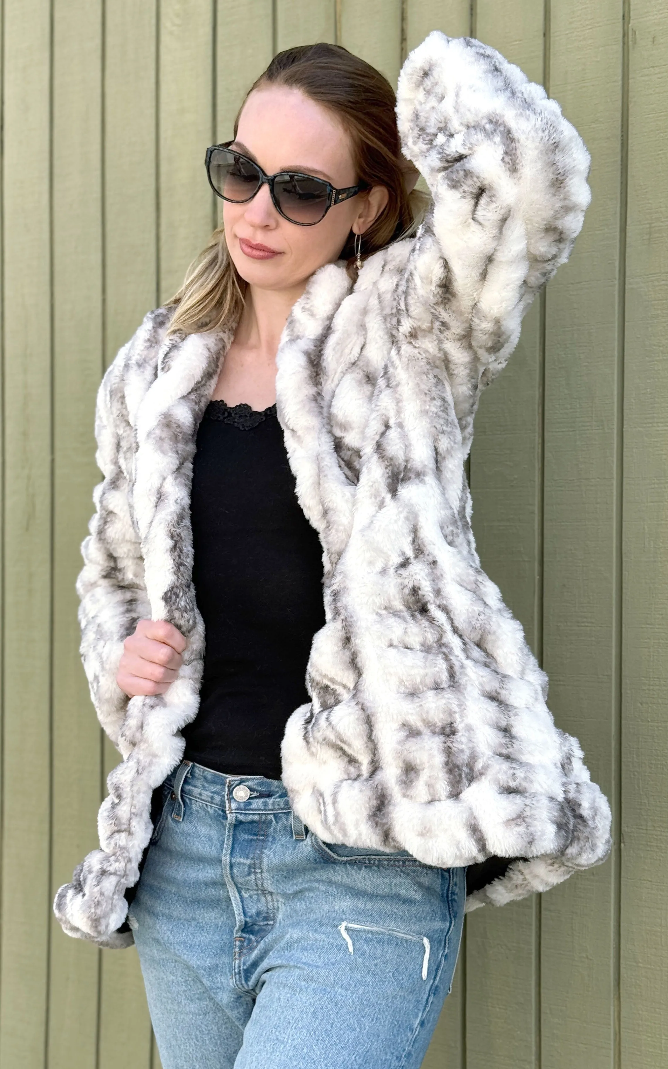 Cardi Coat - Royal Opulence Faux Furs