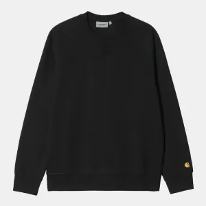 Carhartt felpa girocollo da uomo 1026383 00F nero oro