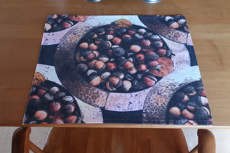 Copper Bowl of Acorns Place Mat