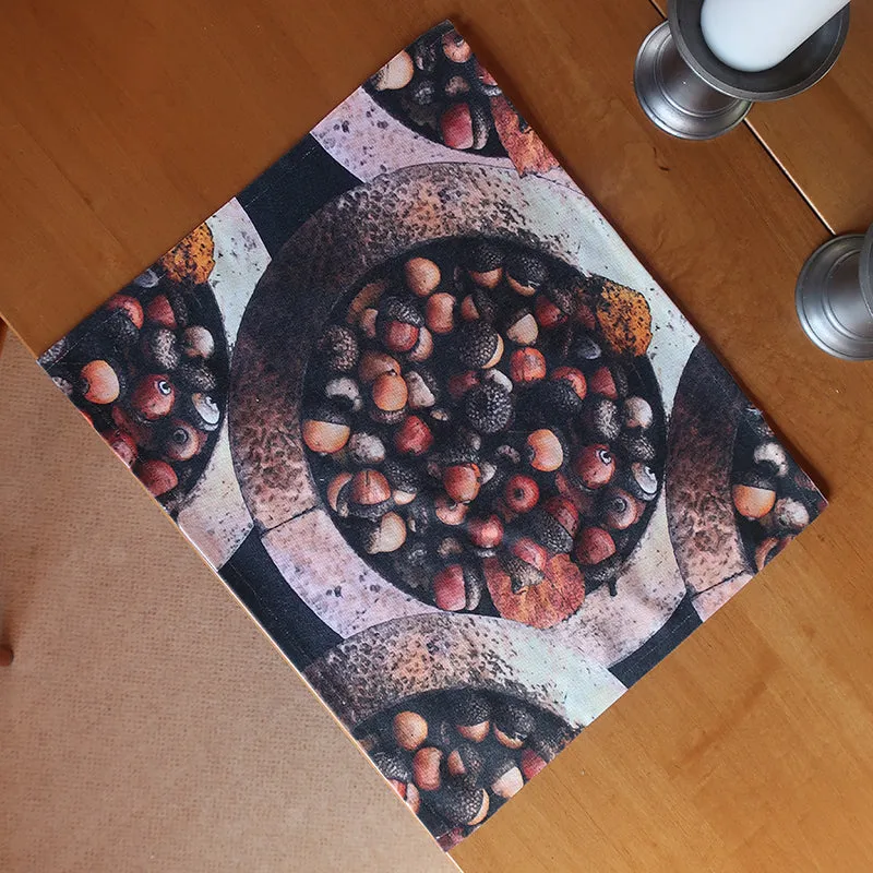 Copper Bowl of Acorns Place Mat