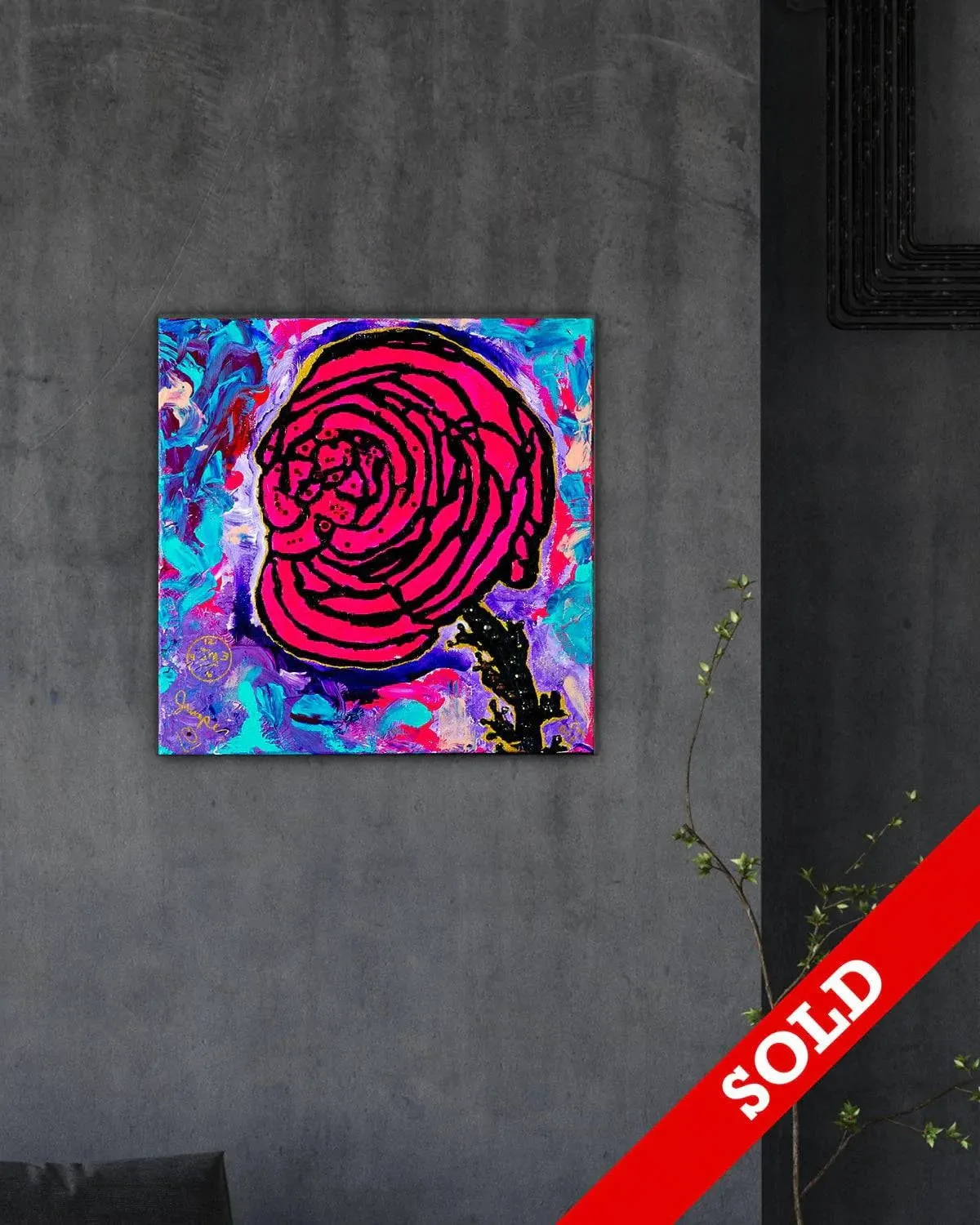 Cotton Candy Rose - Original Painting - SOLD