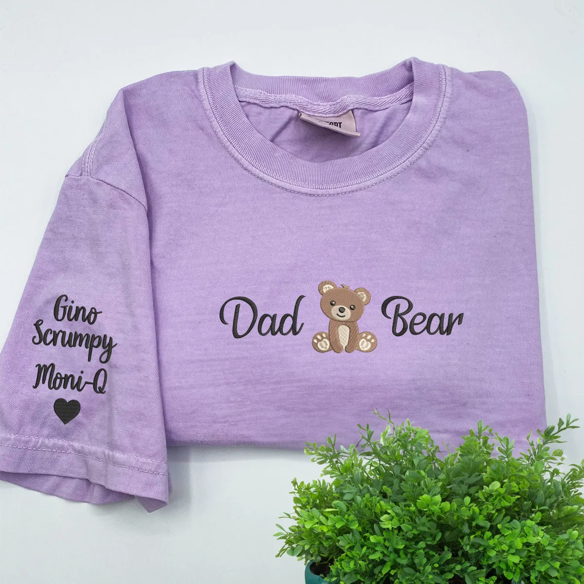 Custom Comfort Color® Embroidered Dad Bear Shirt