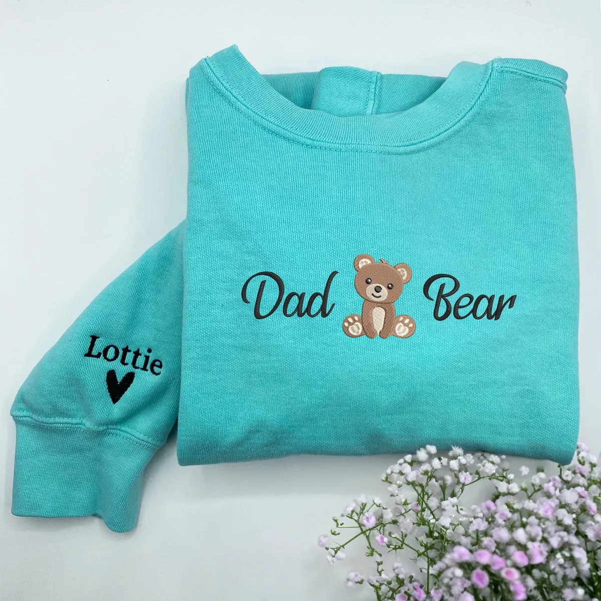 Custom Comfort Color® Embroidered Dad Bear Shirt