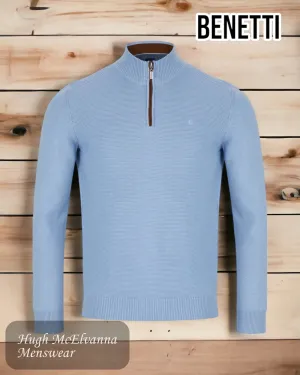 ERROL Quarter Zip SKY Pullover