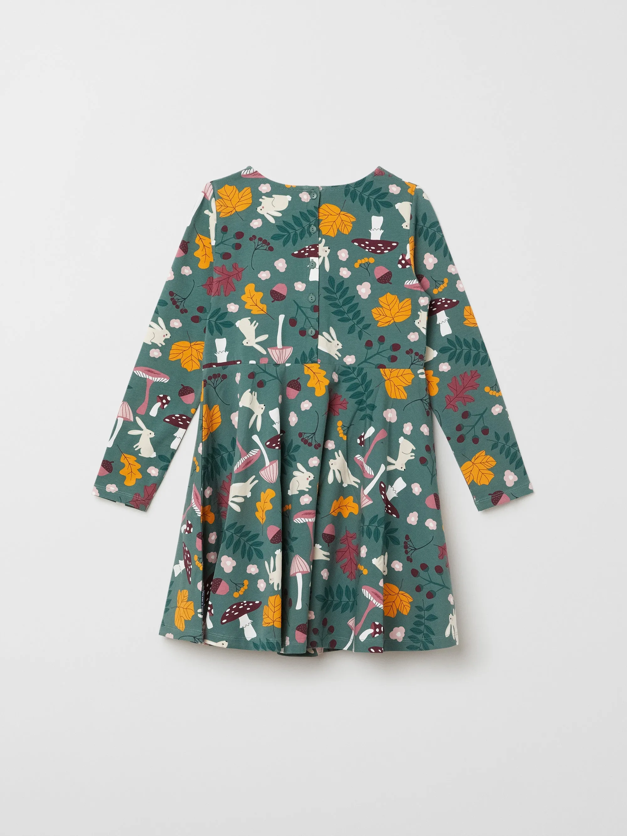 Forest Print Kids Dress