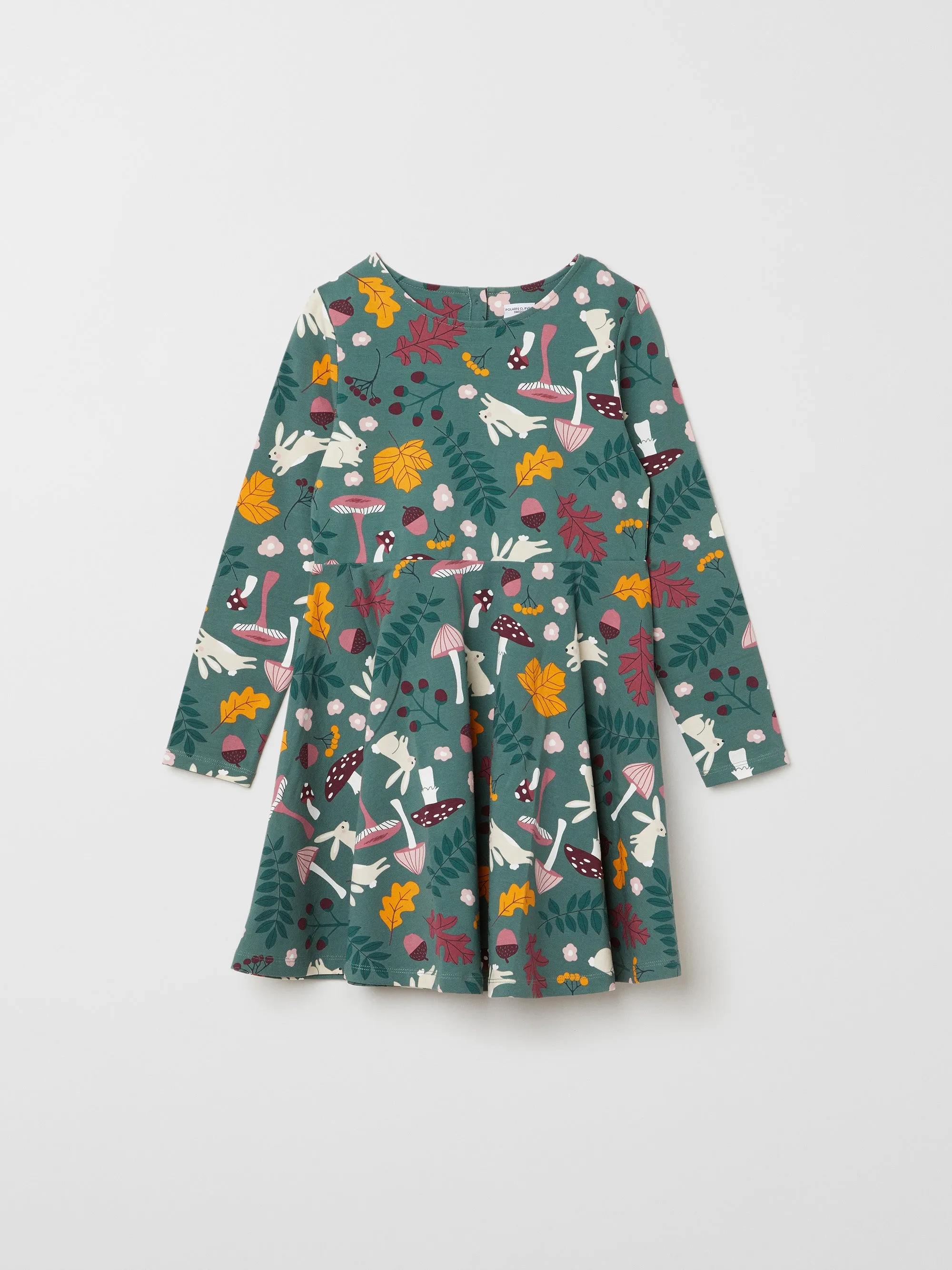 Forest Print Kids Dress