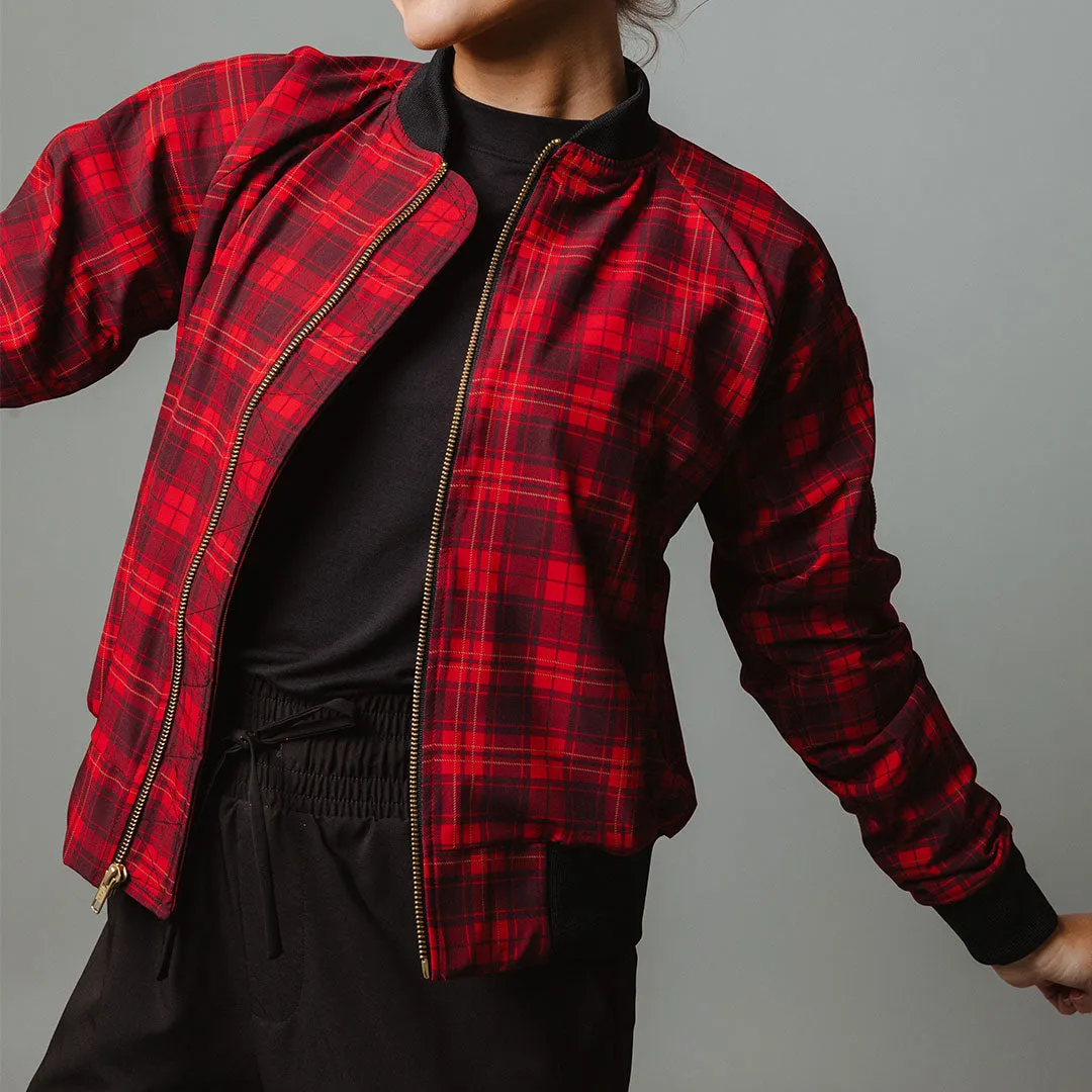 Frasier Plaid Bomber Jacket