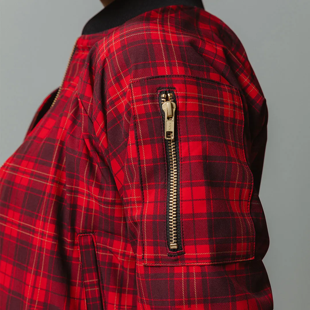 Frasier Plaid Bomber Jacket