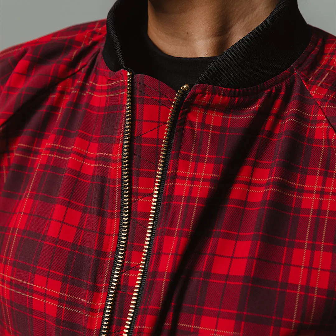 Frasier Plaid Bomber Jacket