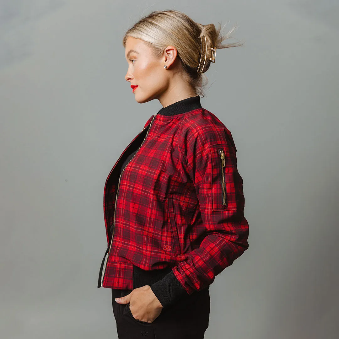 Frasier Plaid Bomber Jacket