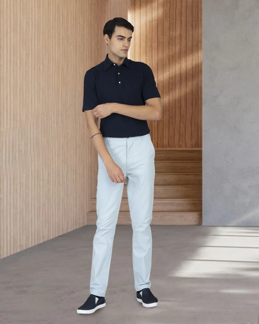 Genoa Powder Blue Chino