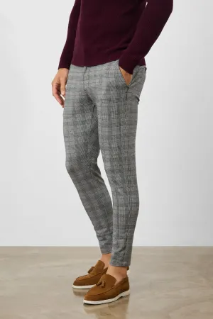 Heritage Check Trousers in Black