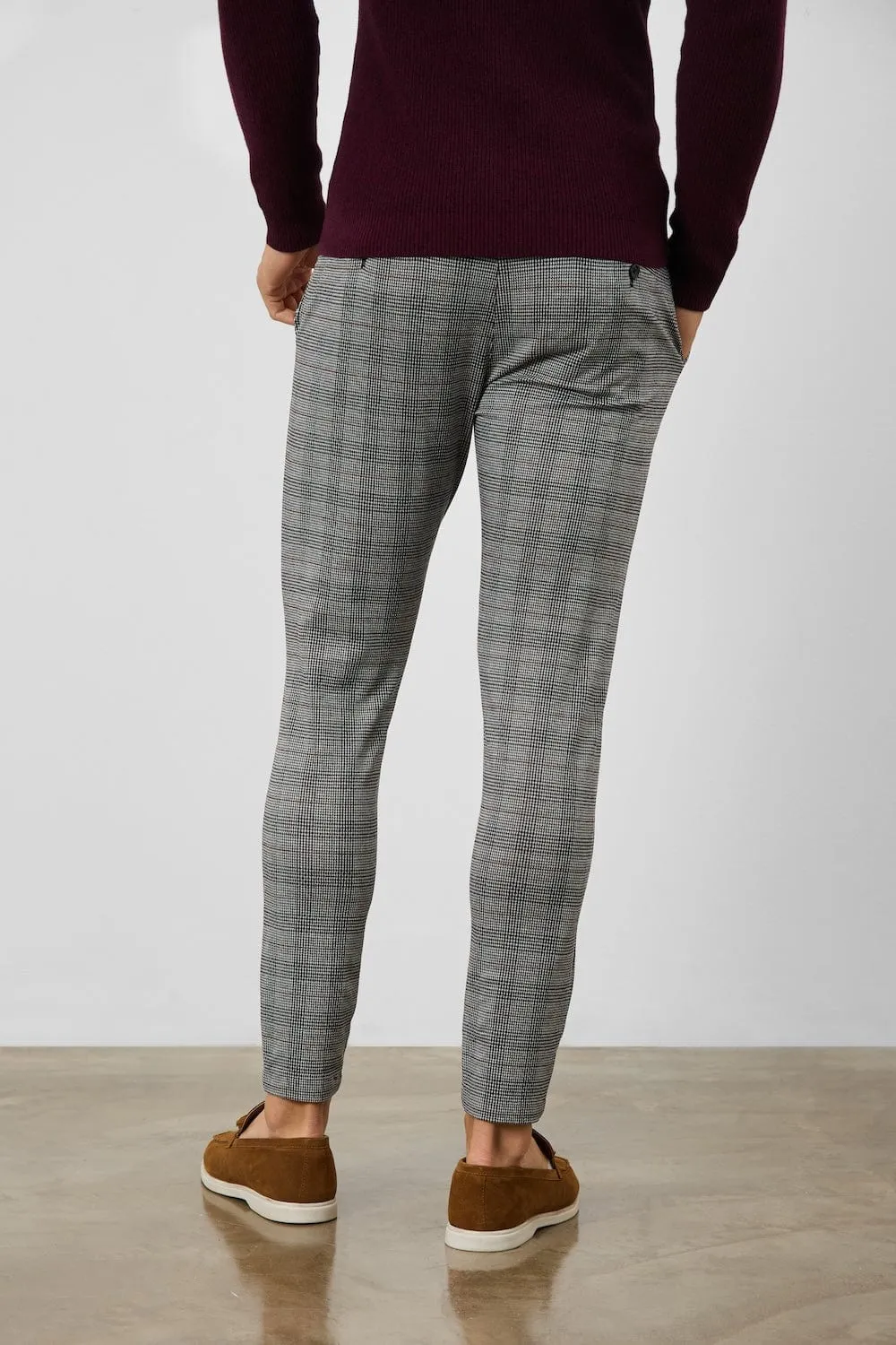 Heritage Check Trousers in Black