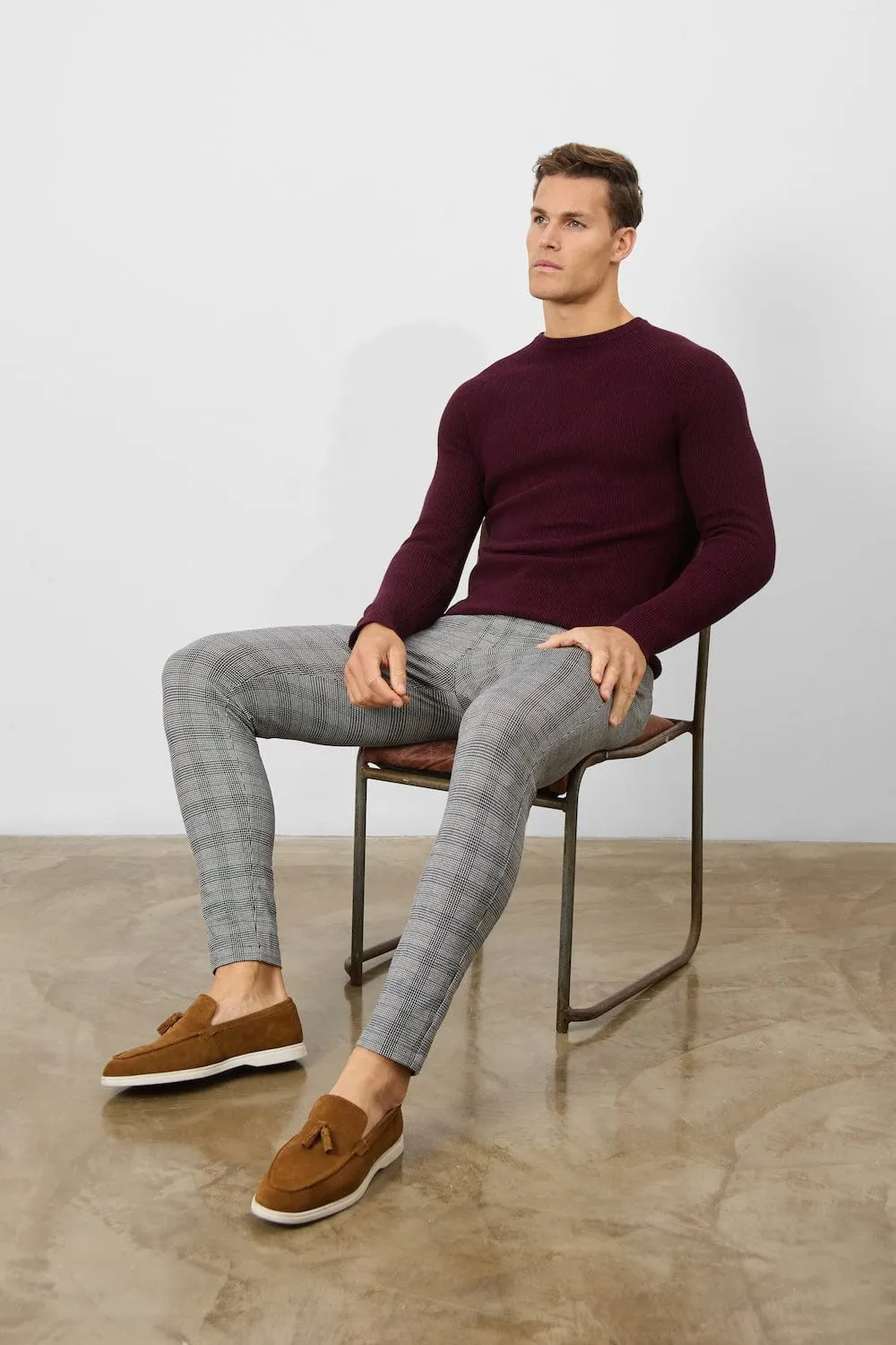 Heritage Check Trousers in Black