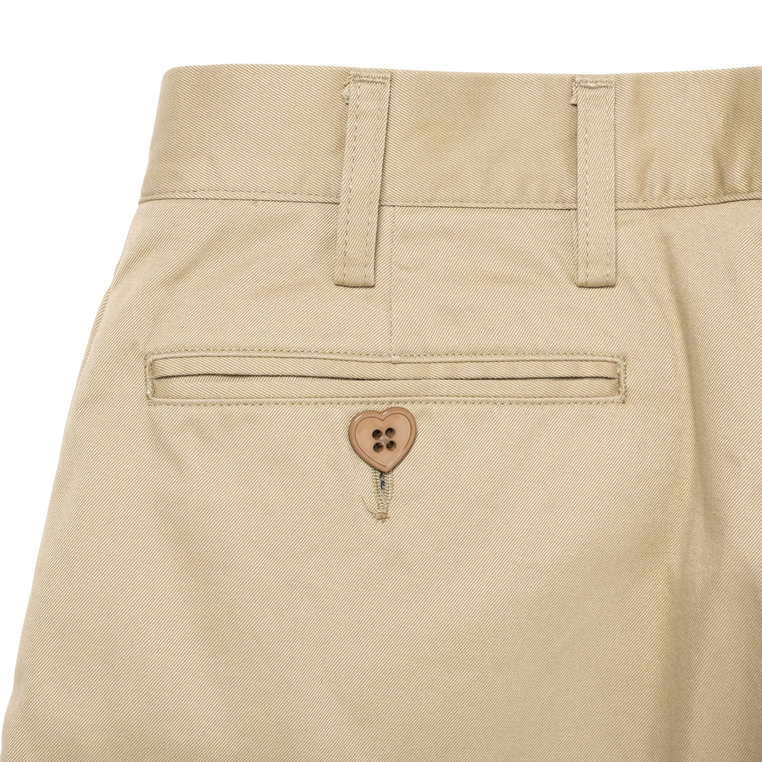 Human Made Wide Cropped Pants Beige