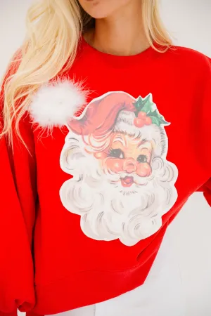 JOLLY SANTA RED PULLOVER