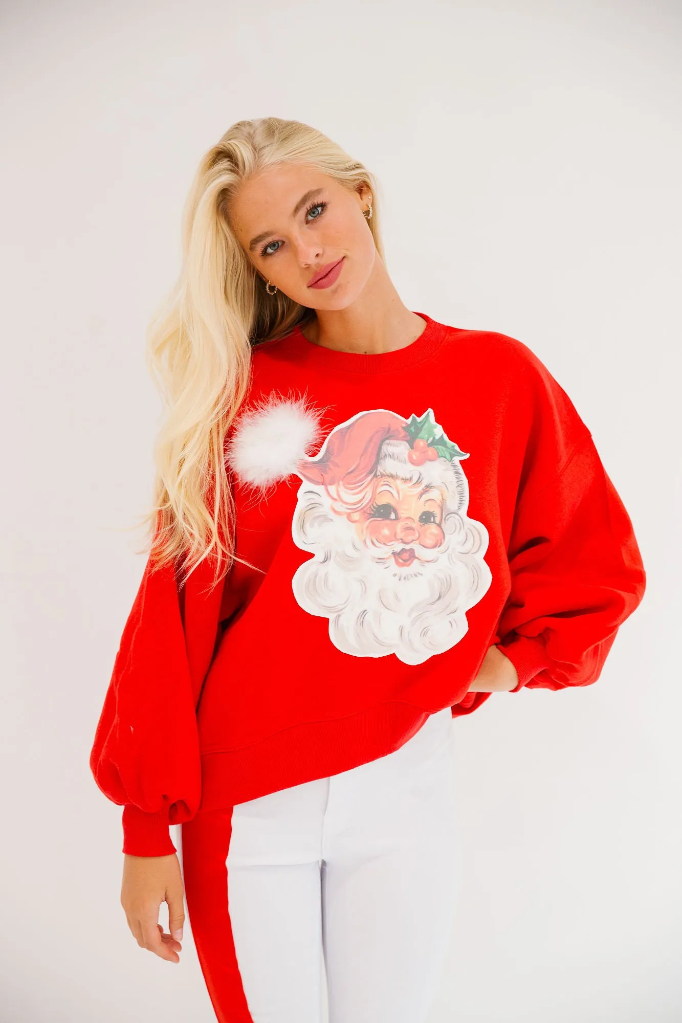 JOLLY SANTA RED PULLOVER