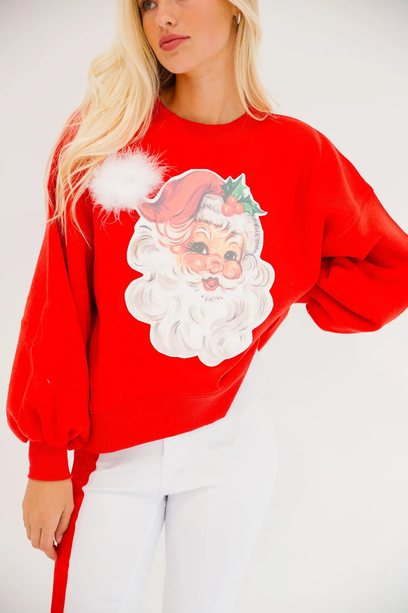 JOLLY SANTA RED PULLOVER