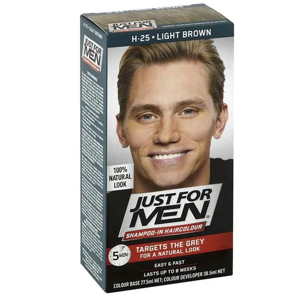 JUST FOR MAN HAIR COLOR LIGHT BROWN H25