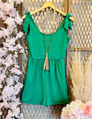 KELLY GREEN ROMPER