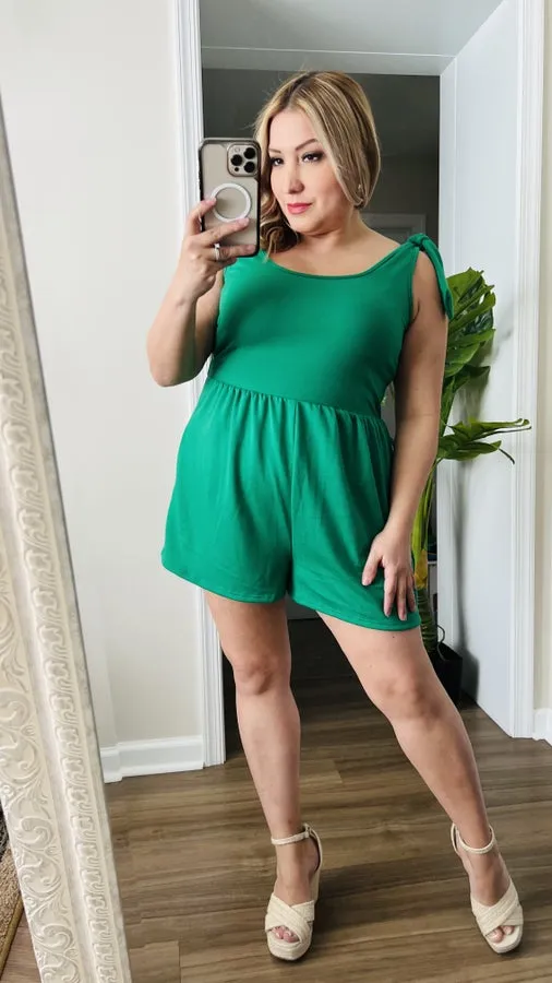 KELLY GREEN ROMPER