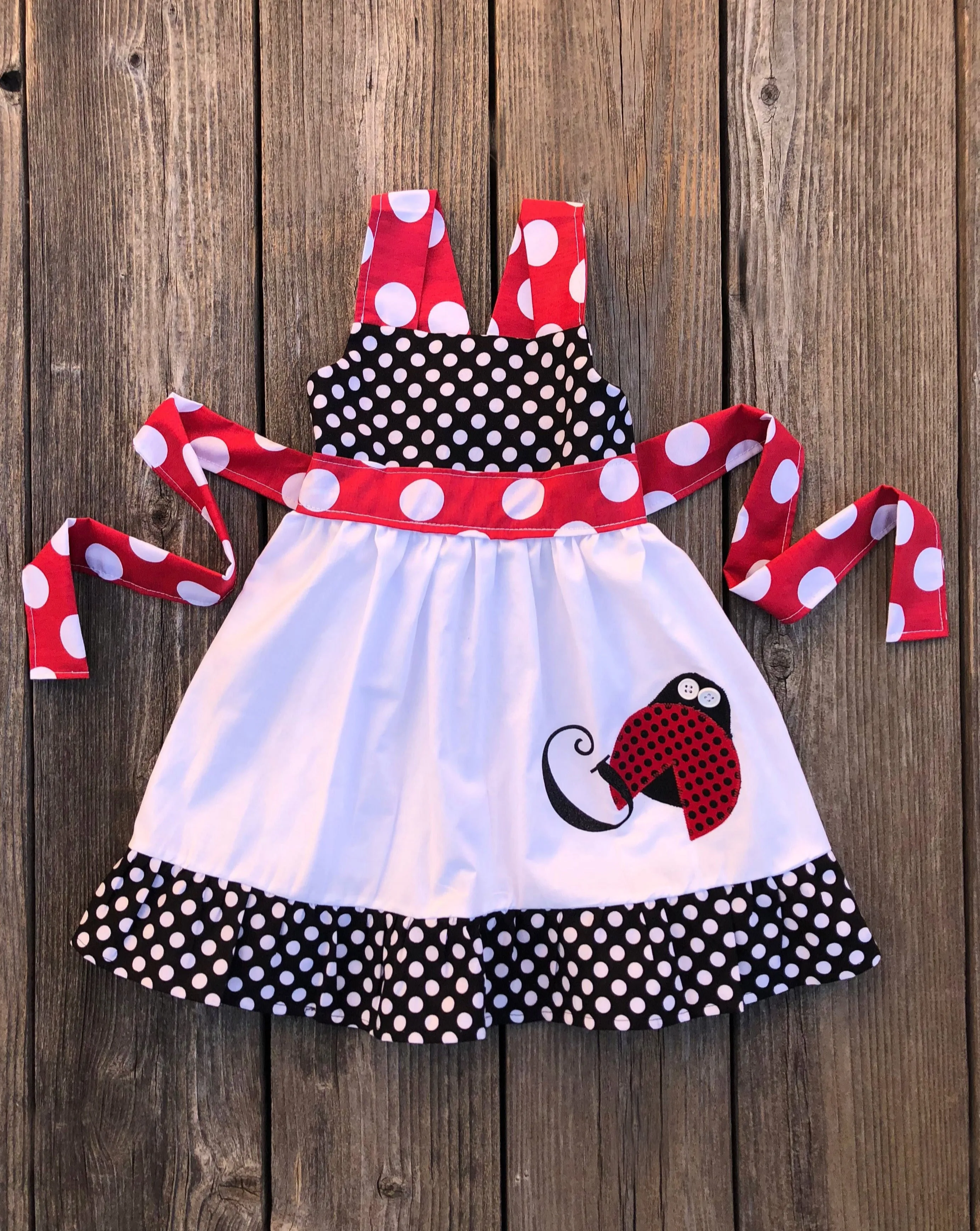 Ladybug Personalized Jumper Dress