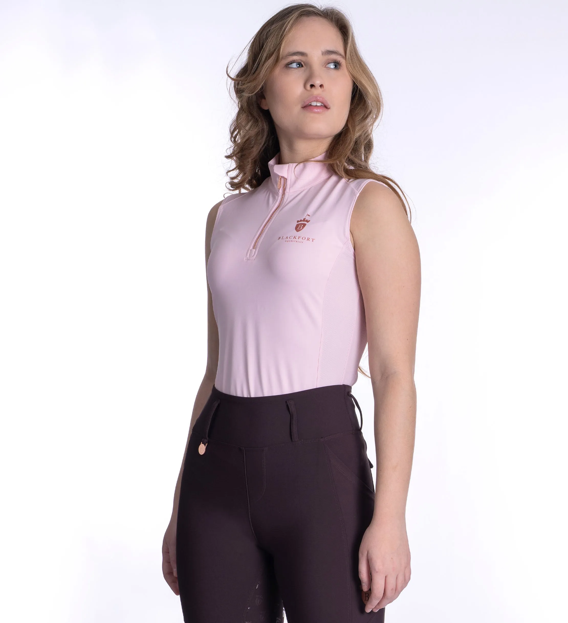 Light Pink Mesh Base Layer - Sleeveless