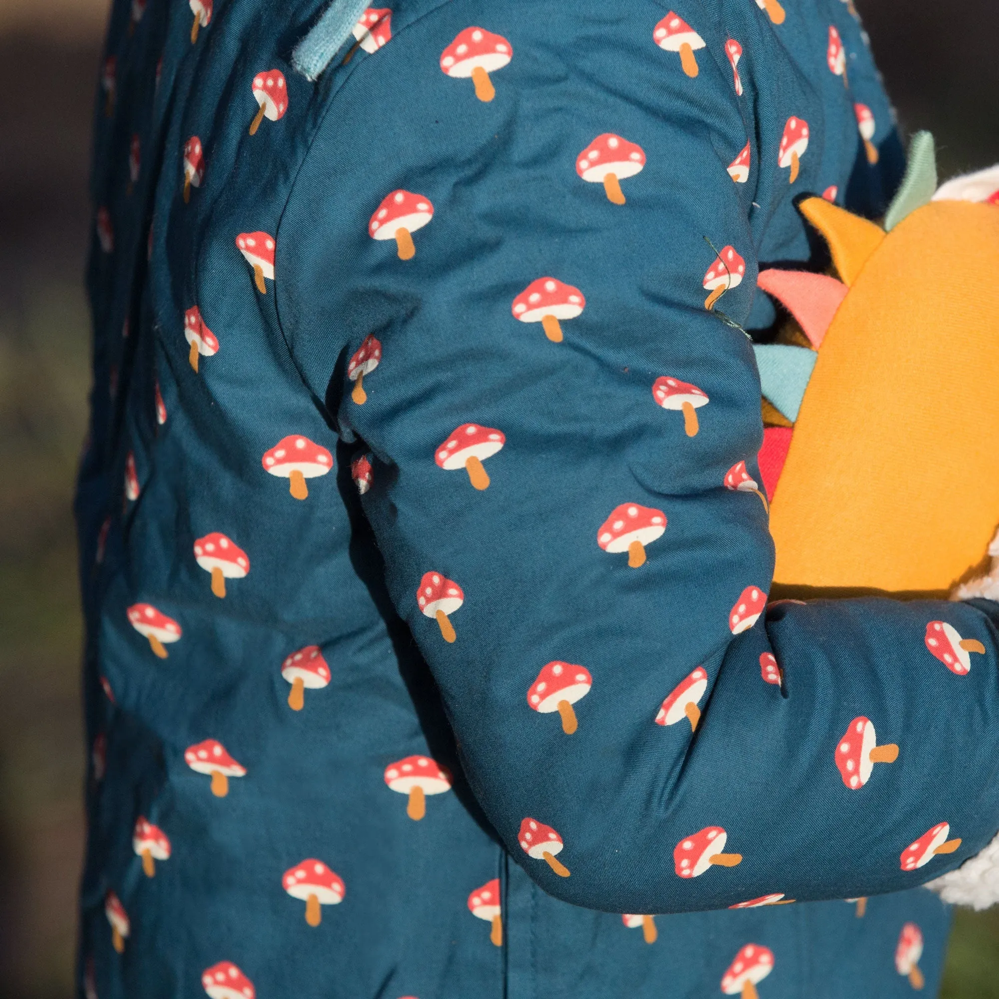 Little Toadstools Collarless Reversible Cosy Jacket