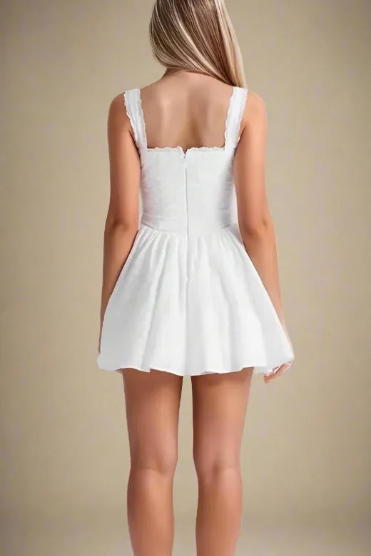 Mari Bodycon Mini Dress - Pearl White