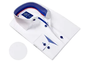 MEN'S DRESS SHIRT BUTTON DOWN EUROPEAN MODERN FIT | H01