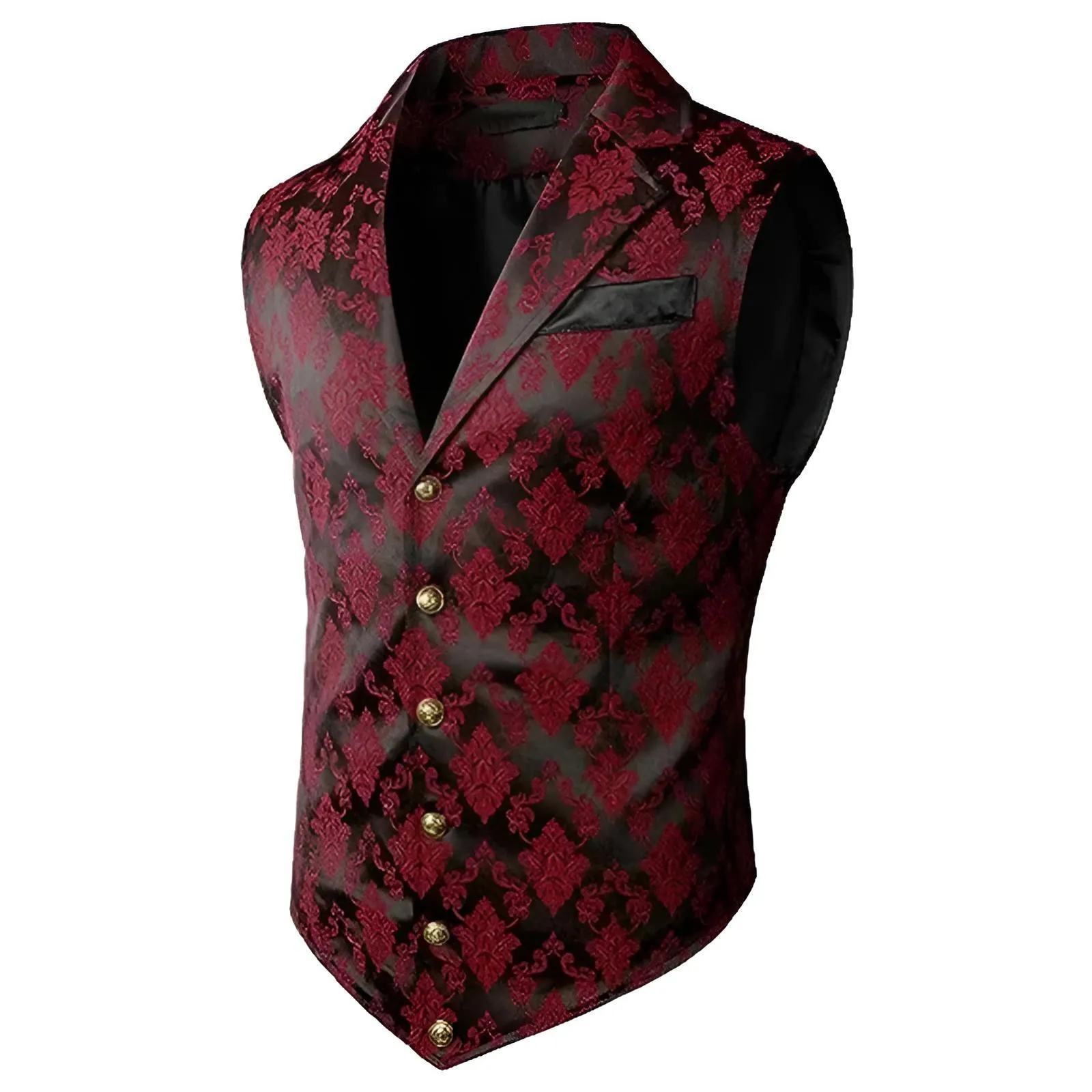 Men's Victorian Suit Vest Waistcoat Men's Casual Vest Evening Attire