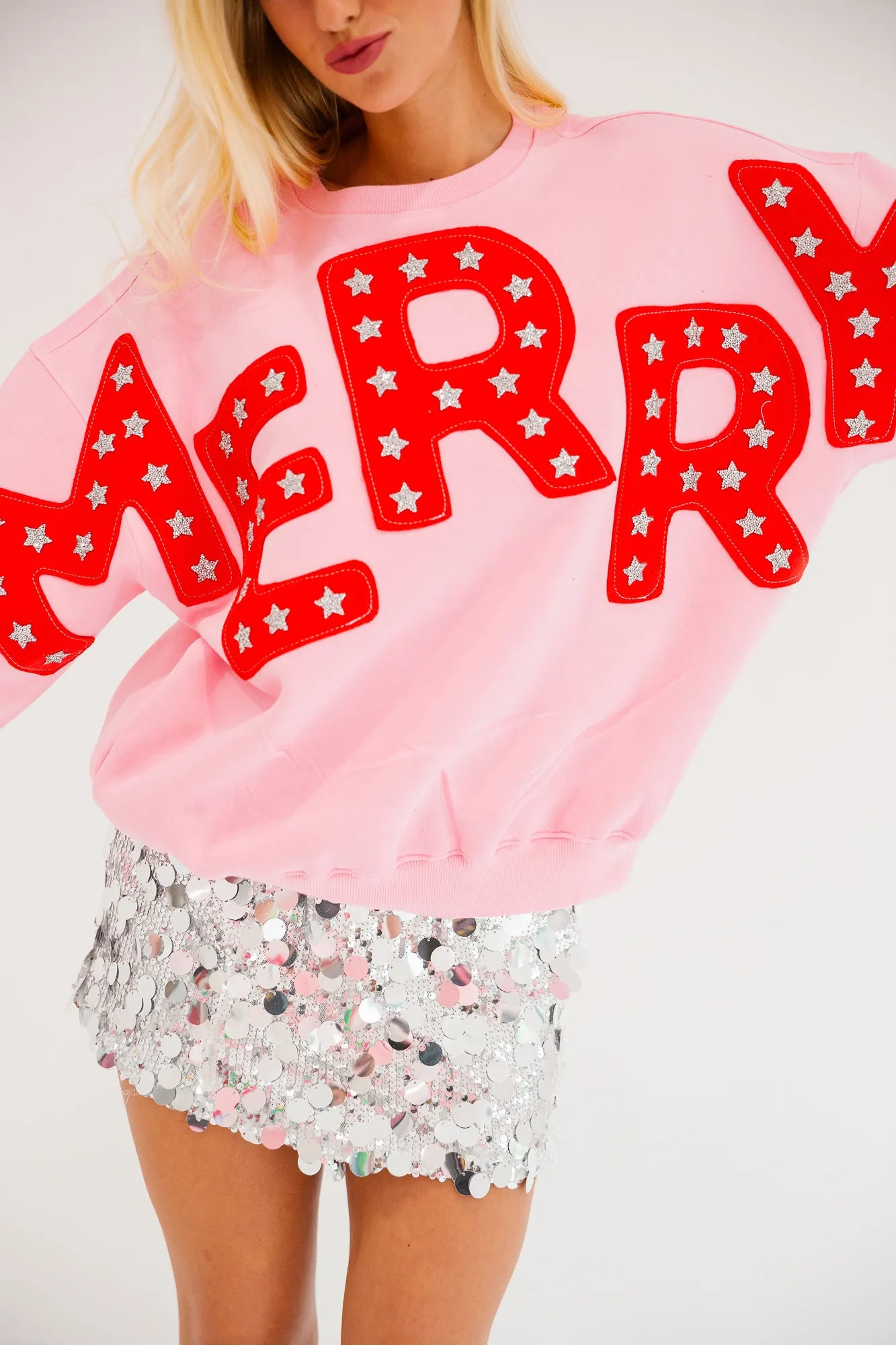 MERRY STAR PINK PULLOVER