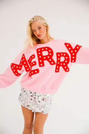 MERRY STAR PINK PULLOVER