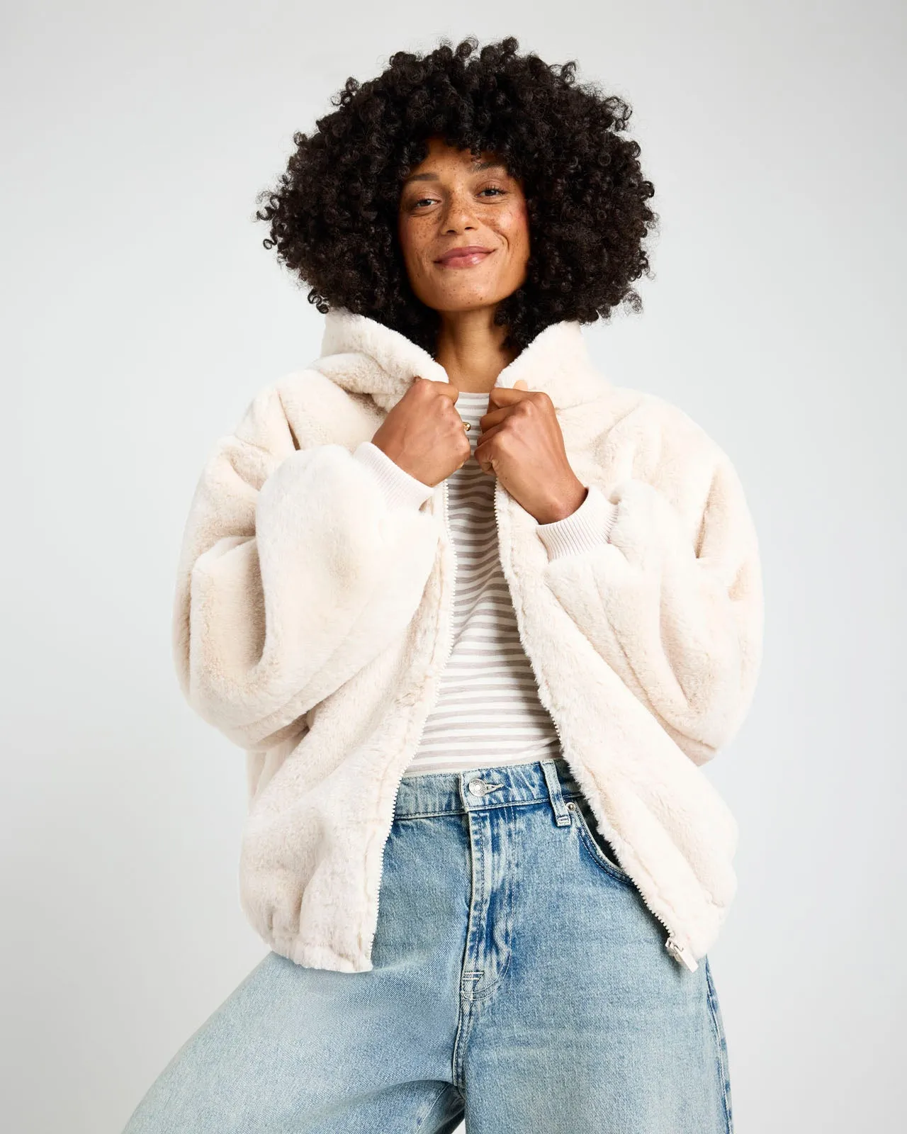 Mikki Fur Bomber Jacket