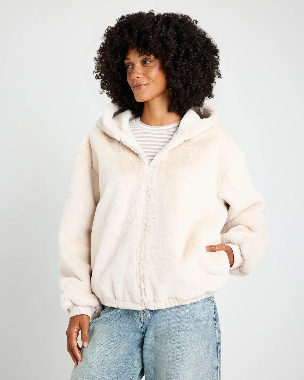 Mikki Fur Bomber Jacket