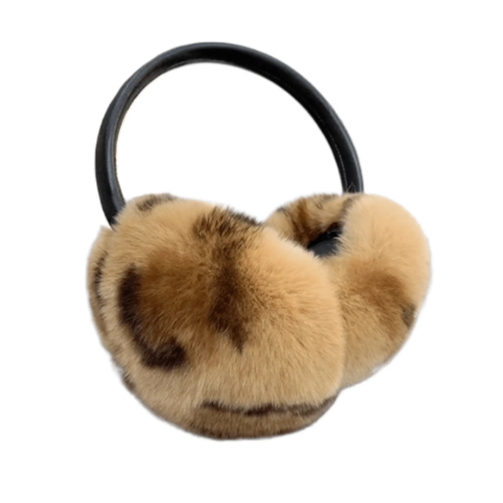 Natural 100% Rex Rabbit Fur Ear Muffs Fashion Women's Winter Real Fur Earmuffs