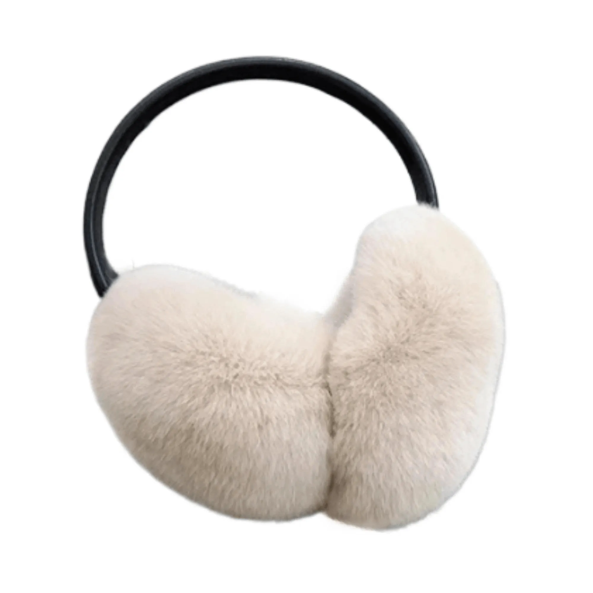 Natural 100% Rex Rabbit Fur Ear Muffs Fashion Women's Winter Real Fur Earmuffs