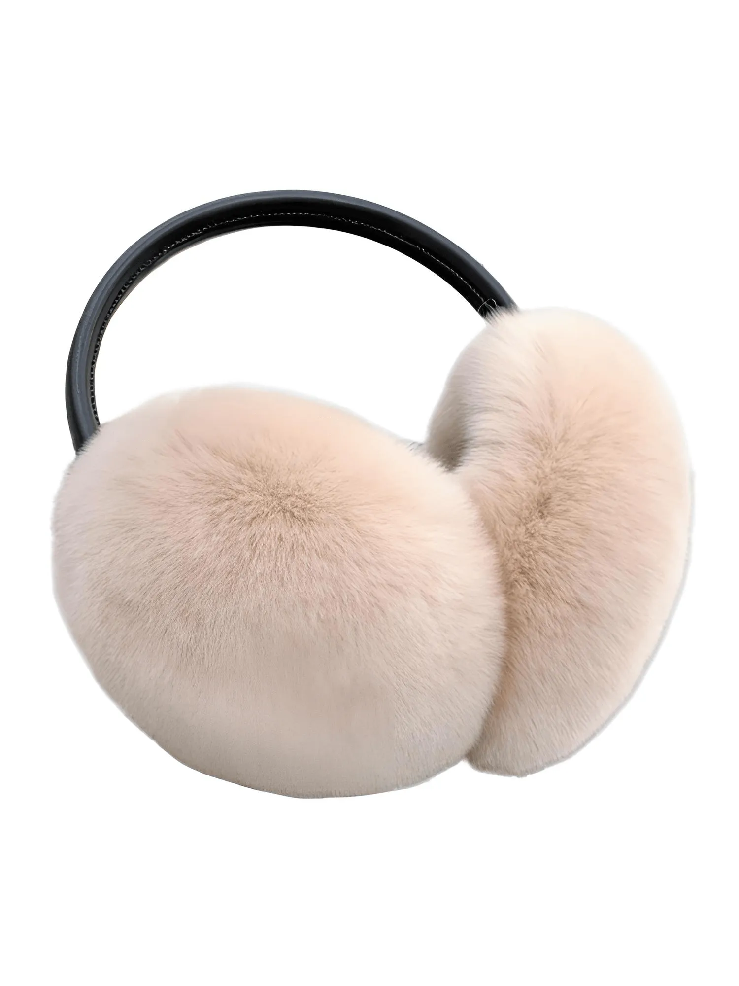 Natural 100% Rex Rabbit Fur Ear Muffs Fashion Women's Winter Real Fur Earmuffs