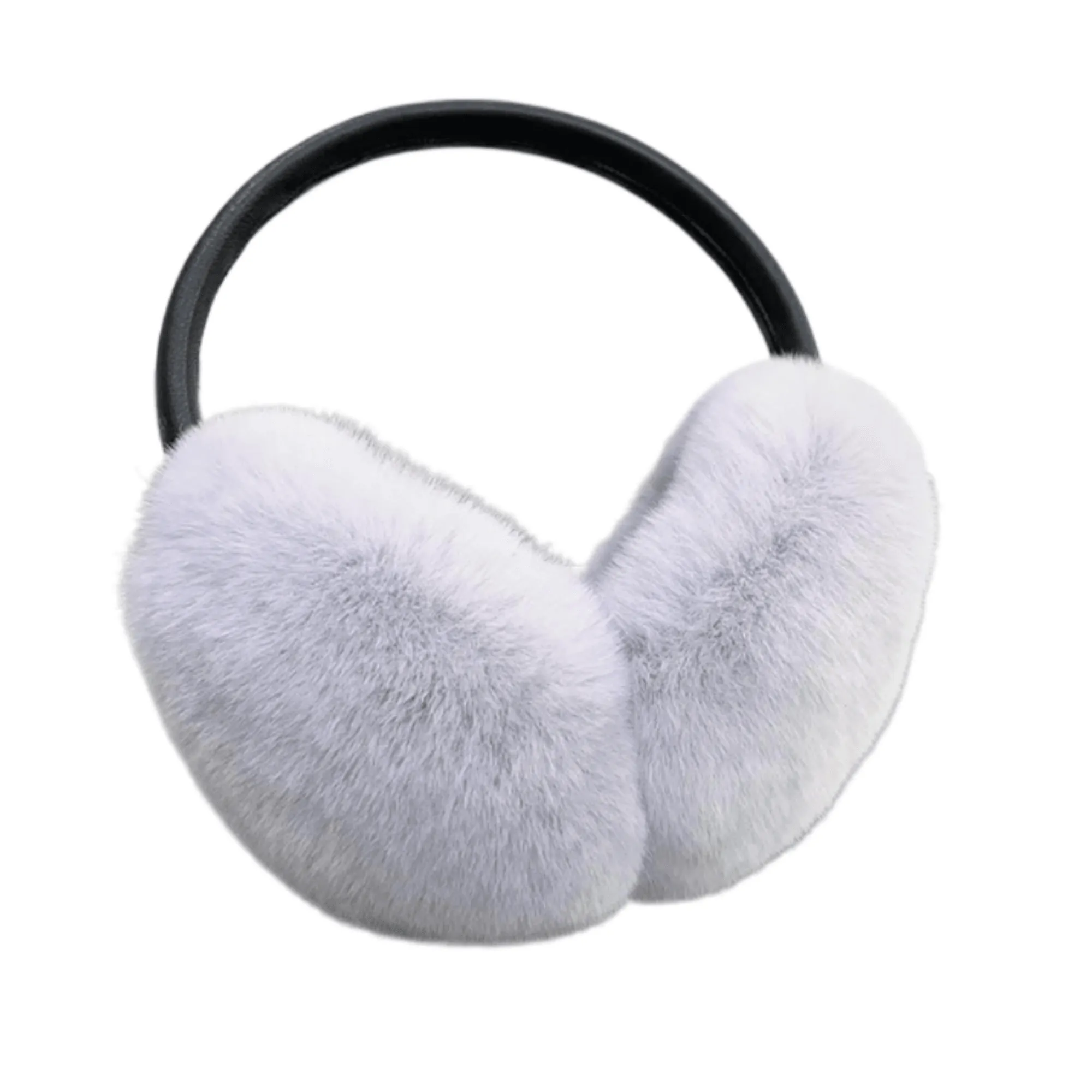 Natural 100% Rex Rabbit Fur Ear Muffs Fashion Women's Winter Real Fur Earmuffs