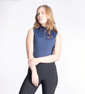 Navy / Black Mesh Base Layer - Sleeveless