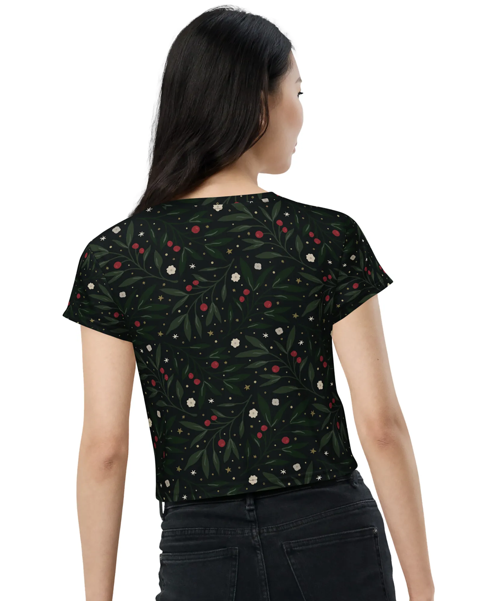 Nocturnal Holly Crop Tee