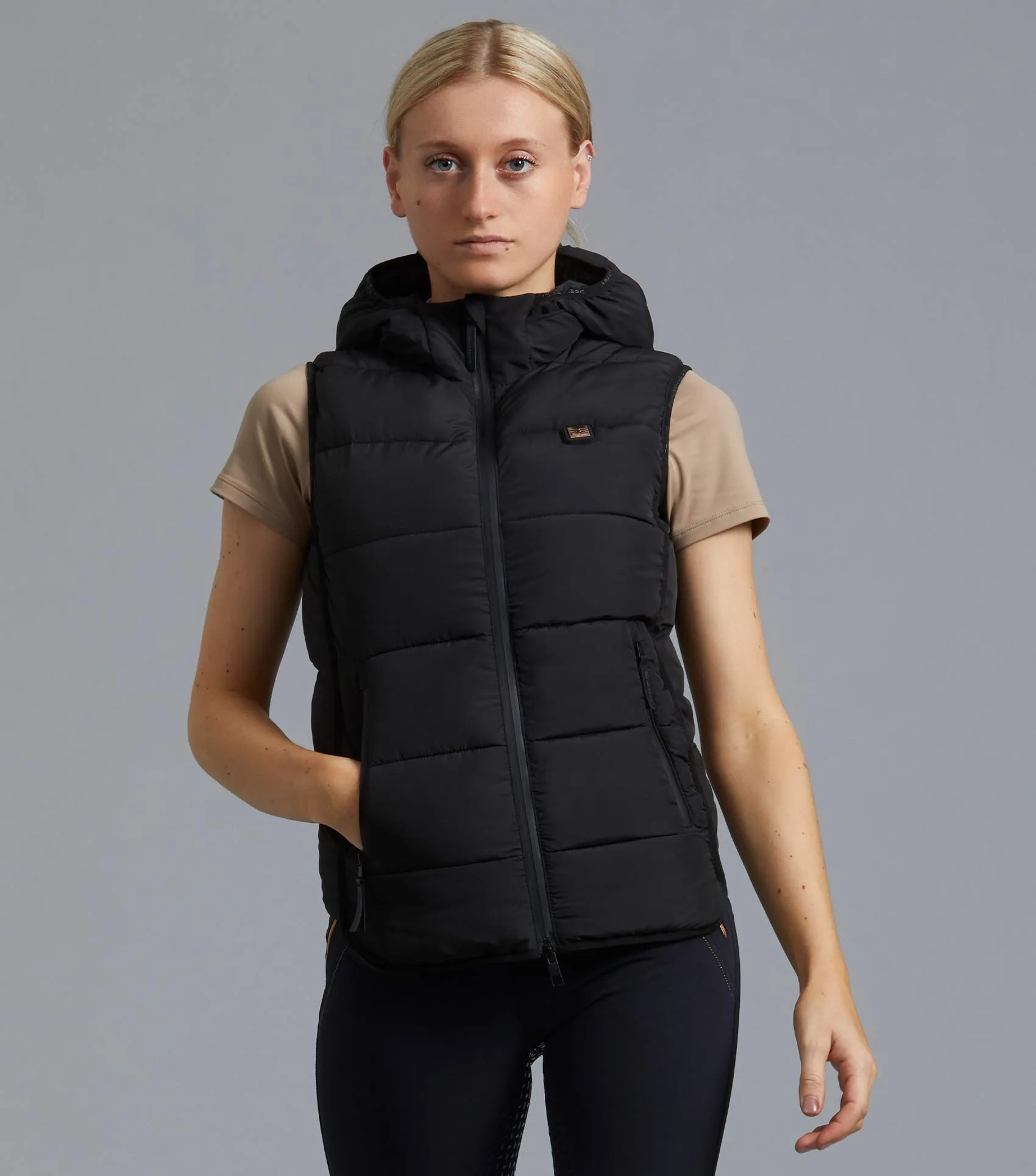 Pavoni Ladies Quilted Gilet Black