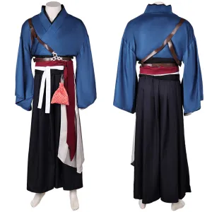 Rise of the Ronin Ronin Blue Outfit Party Carnival Halloween Cosplay Costume