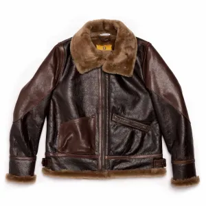 Shangri-la Heritage - "Aviatore" B-3 Seal Brown Shearling Jacket