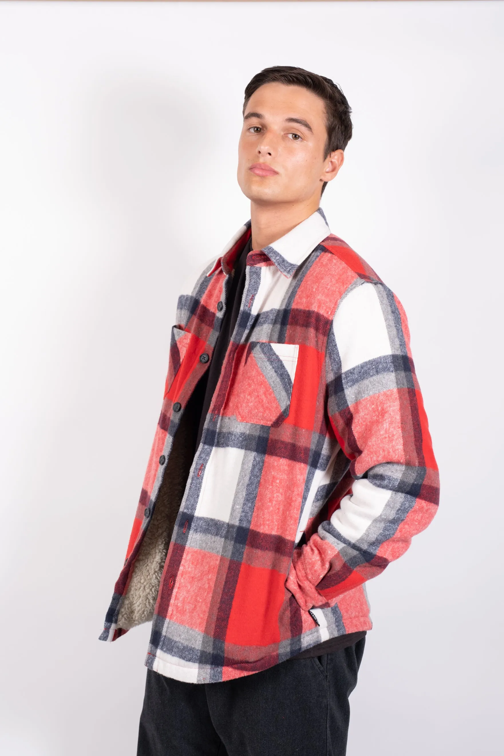 Sherpa Lined Flannel Shacket